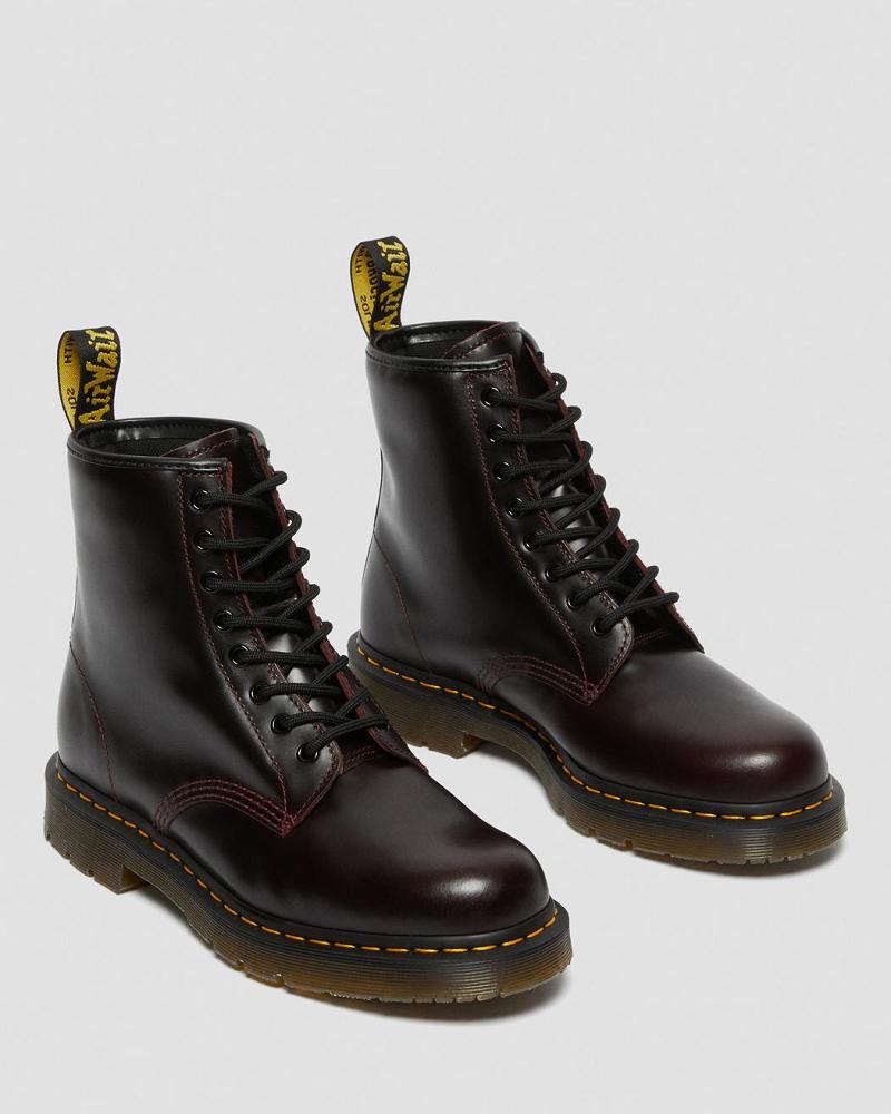 Dr Martens 1460 Slip Resistant Atlas Leren Veterlaarzen Heren Bordeaux | NL 27SGL